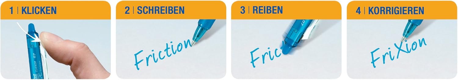 Sfera Frixion Clicker Rosso cancellabile Pilot 0.7mm