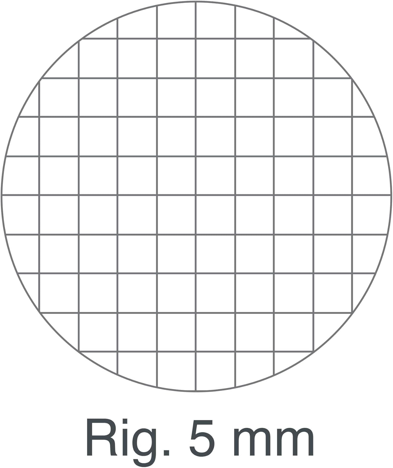 Ricambio Rinforzato A4 quadretti 5mm senza margine 100gr
