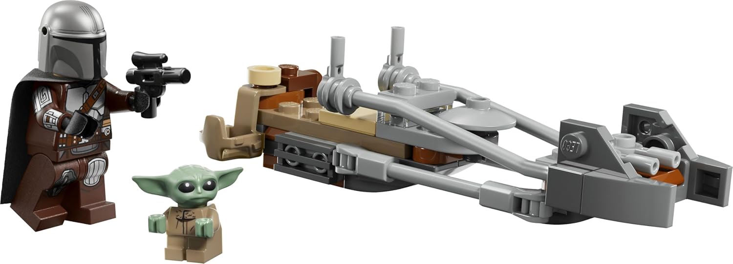 Lego Star Wars 75436 Speeder bike del mandaloriano e di Grogu