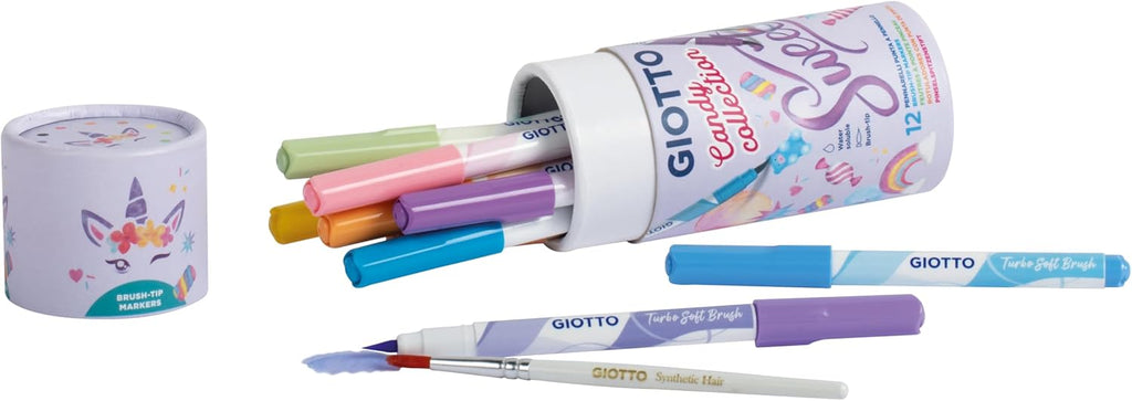 Turbo Soft Brush 12pz Candy collection Giotto