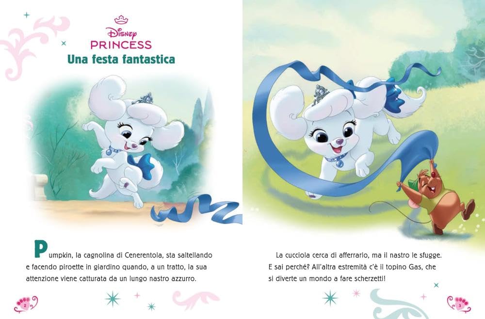 Disney princess e cuccioli reali. Bubble stickers. Storia e giochi. Ediz. illustrata. Con Adesivi