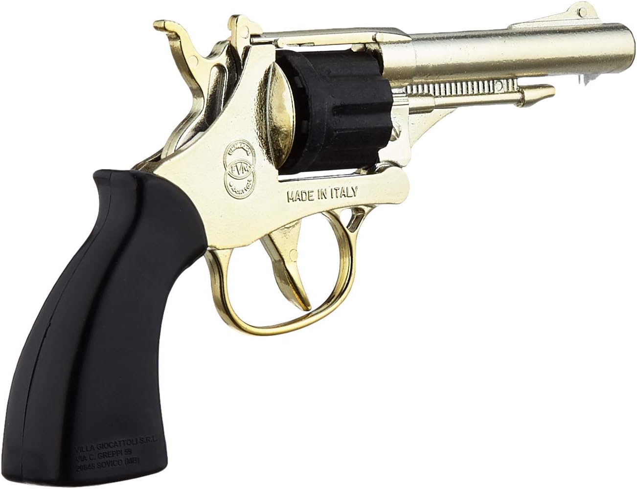 Pistola in Metallo 8 Colpi Oro Pecos