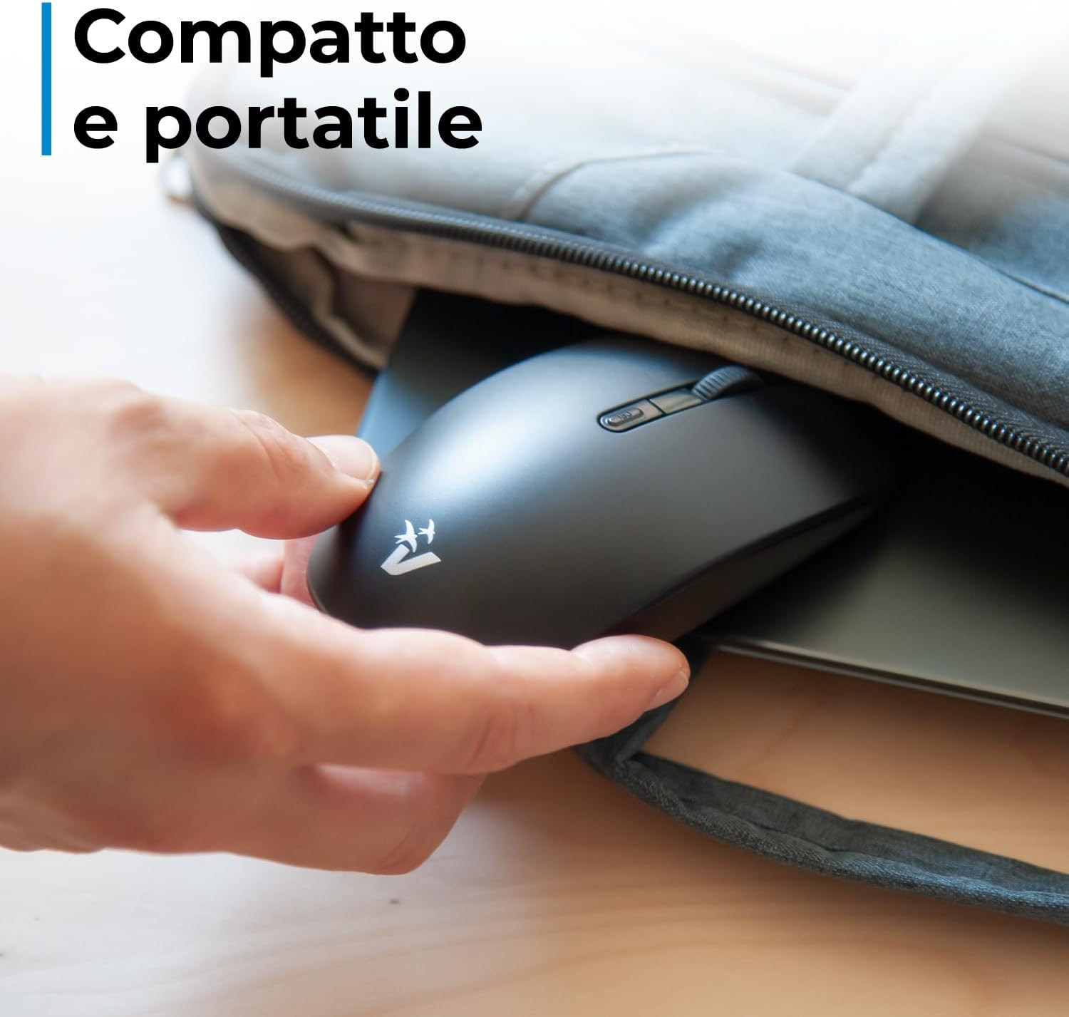 MW-10 Mouse Wireless Ottico Silenzioso 2.4GHz Nero VulTech