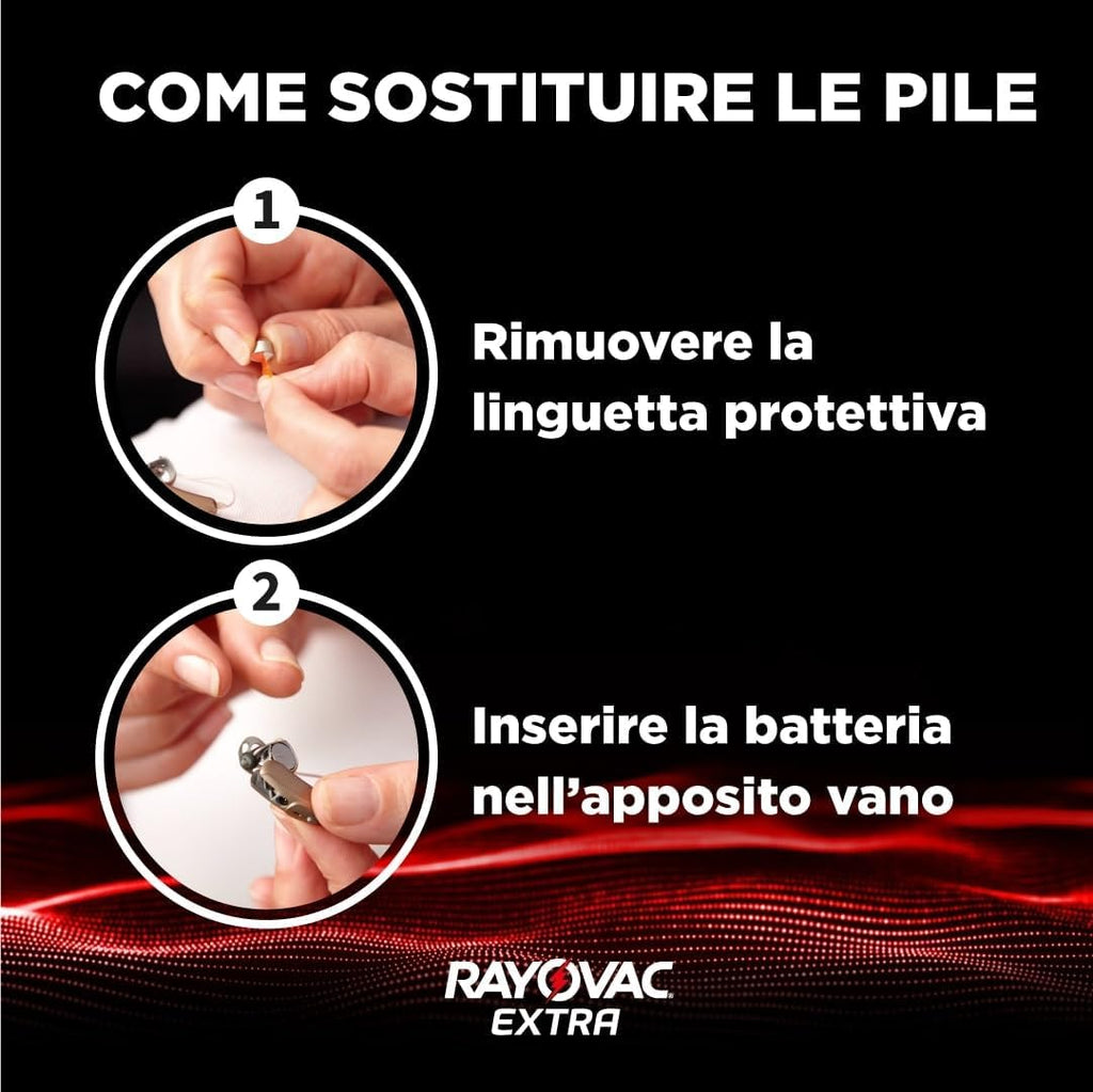 Batterie Acustiche 13 8pz Rayovac Extra