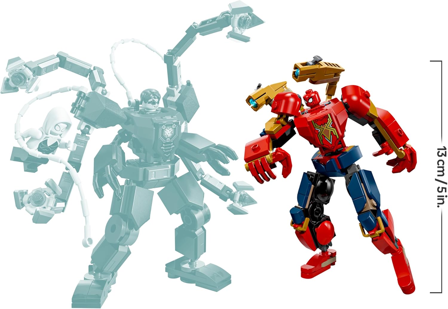 Lego Super Heroes Marvel 76338 Battaglia Mech: Spiderman vs Doc C