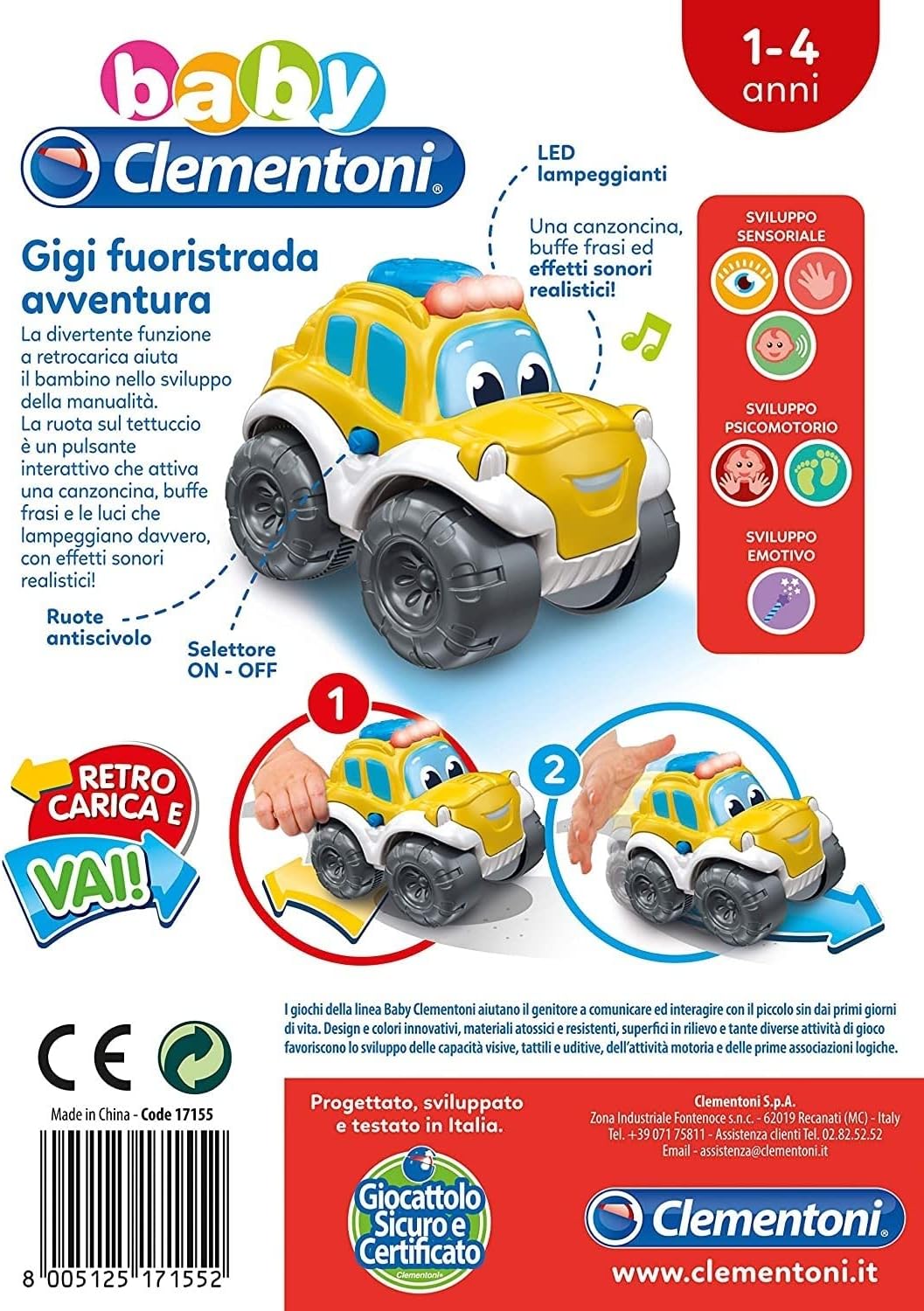Baby Gigi Fuoristrada Avventura Clementoni