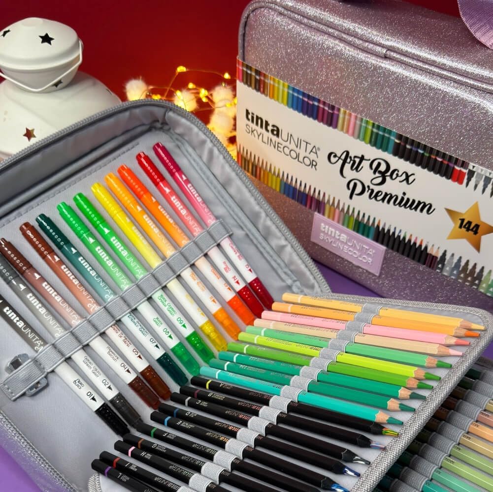 Art Box Skylinecolor Premium con Tracolla da 144pz Tinta Unita