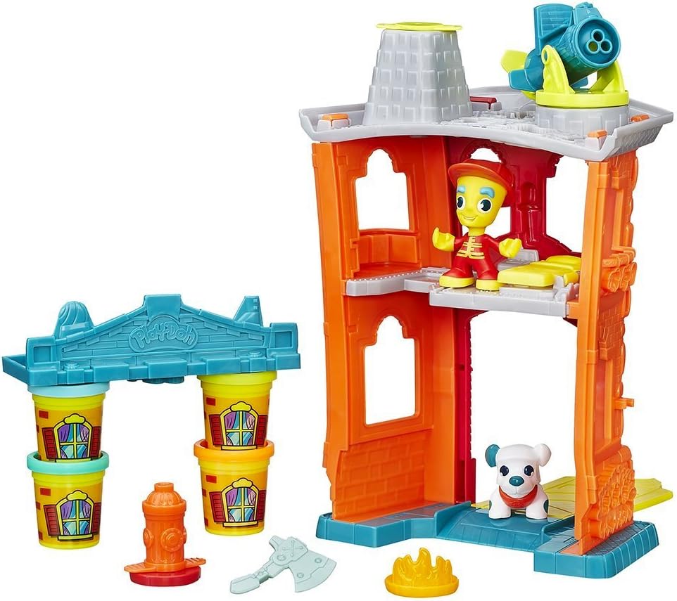 Play Doh Town vigili del fuoco Hasbro