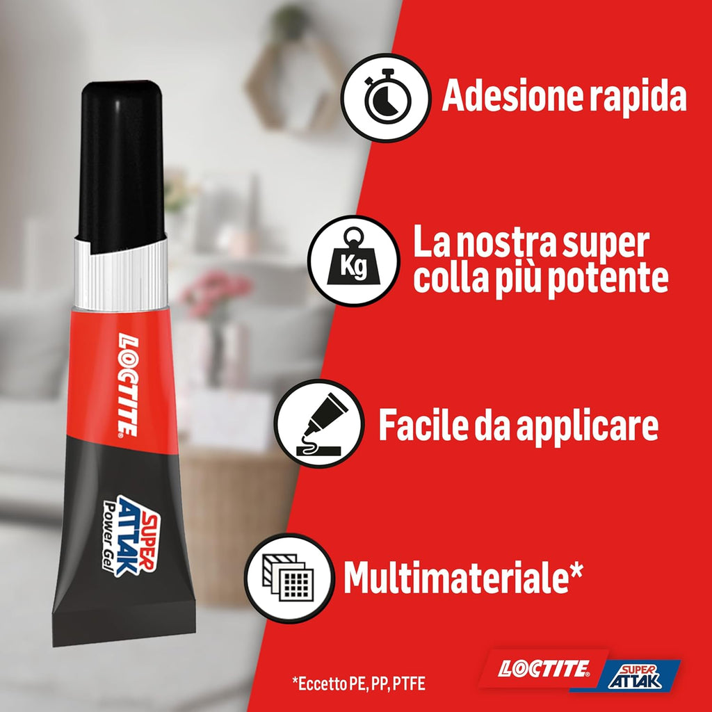 Super Attak Power Gel colla liquida 3gr Loctite