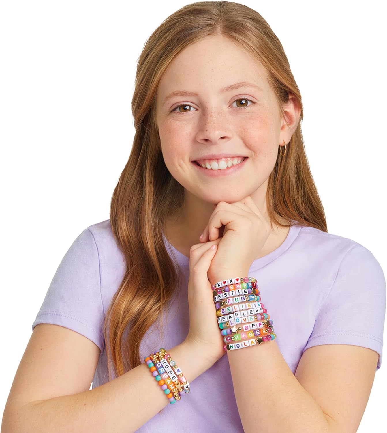 Set Braccialetti con Perline Alfabeto Make It Real