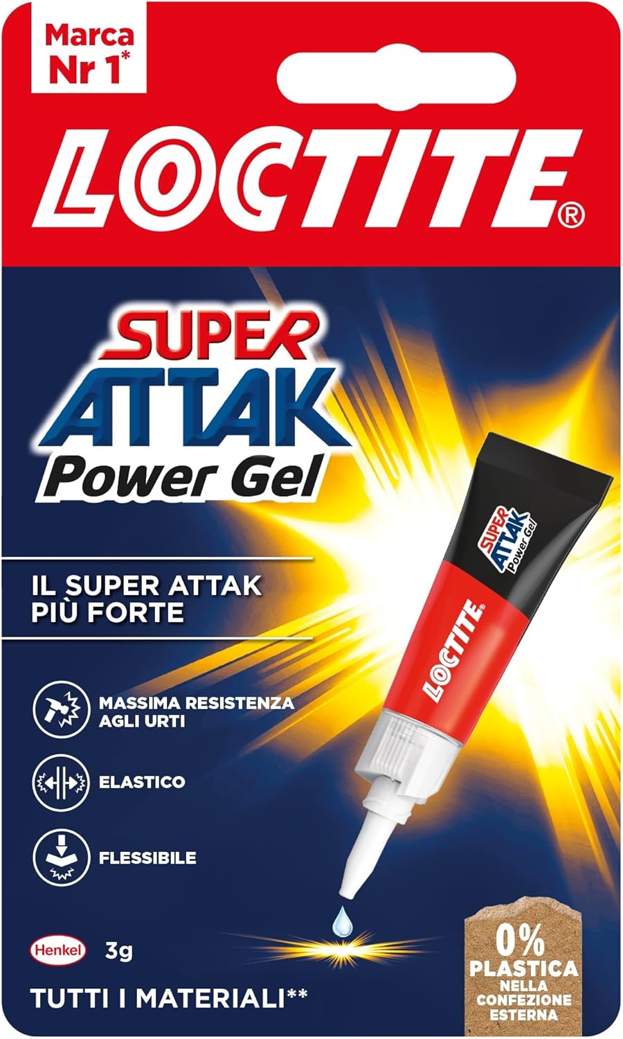 Super Attak Power Gel colla liquida 3gr Loctite