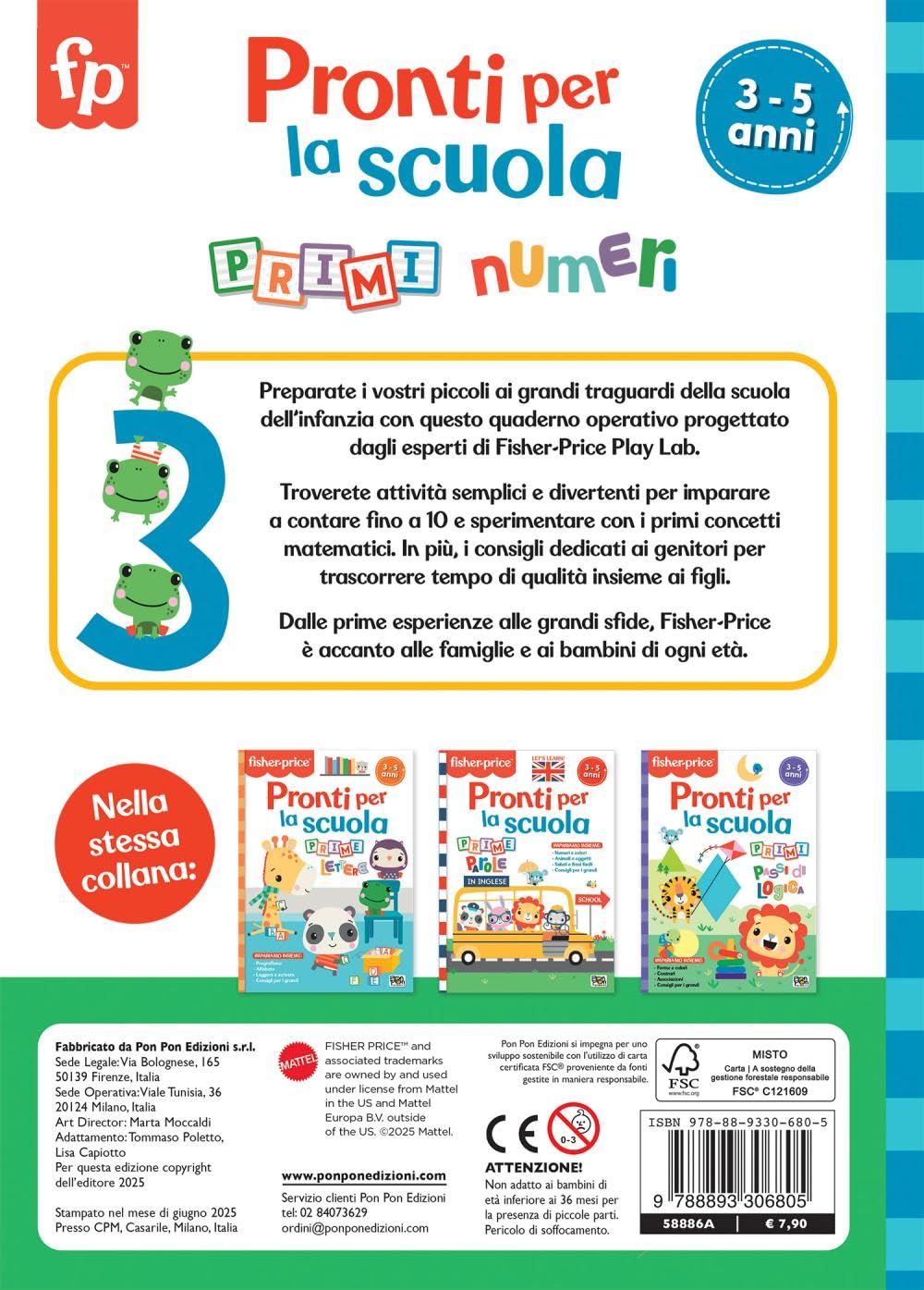 Pronti per la scuola. Primi numeri. Fisher Price. Ediz. a colori - Lisa Capiotto