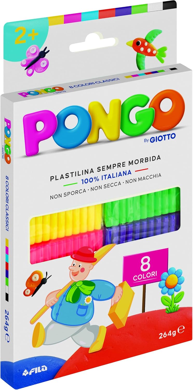 Pongo 8x33gr Colori Primari Giotto