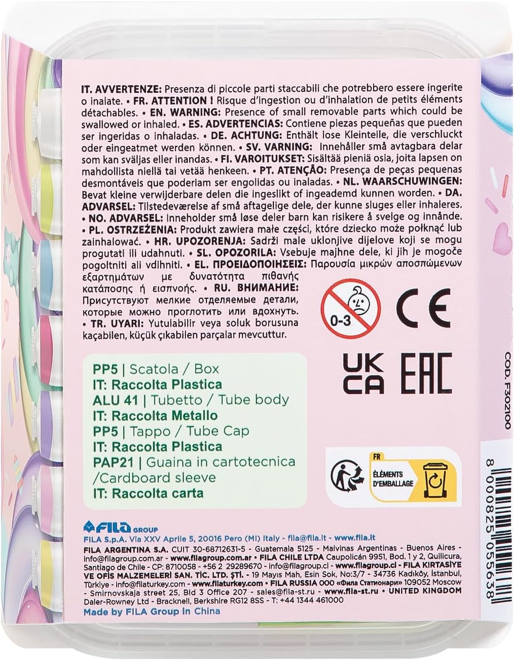 Tempere 7pz Candy Collection Giotto