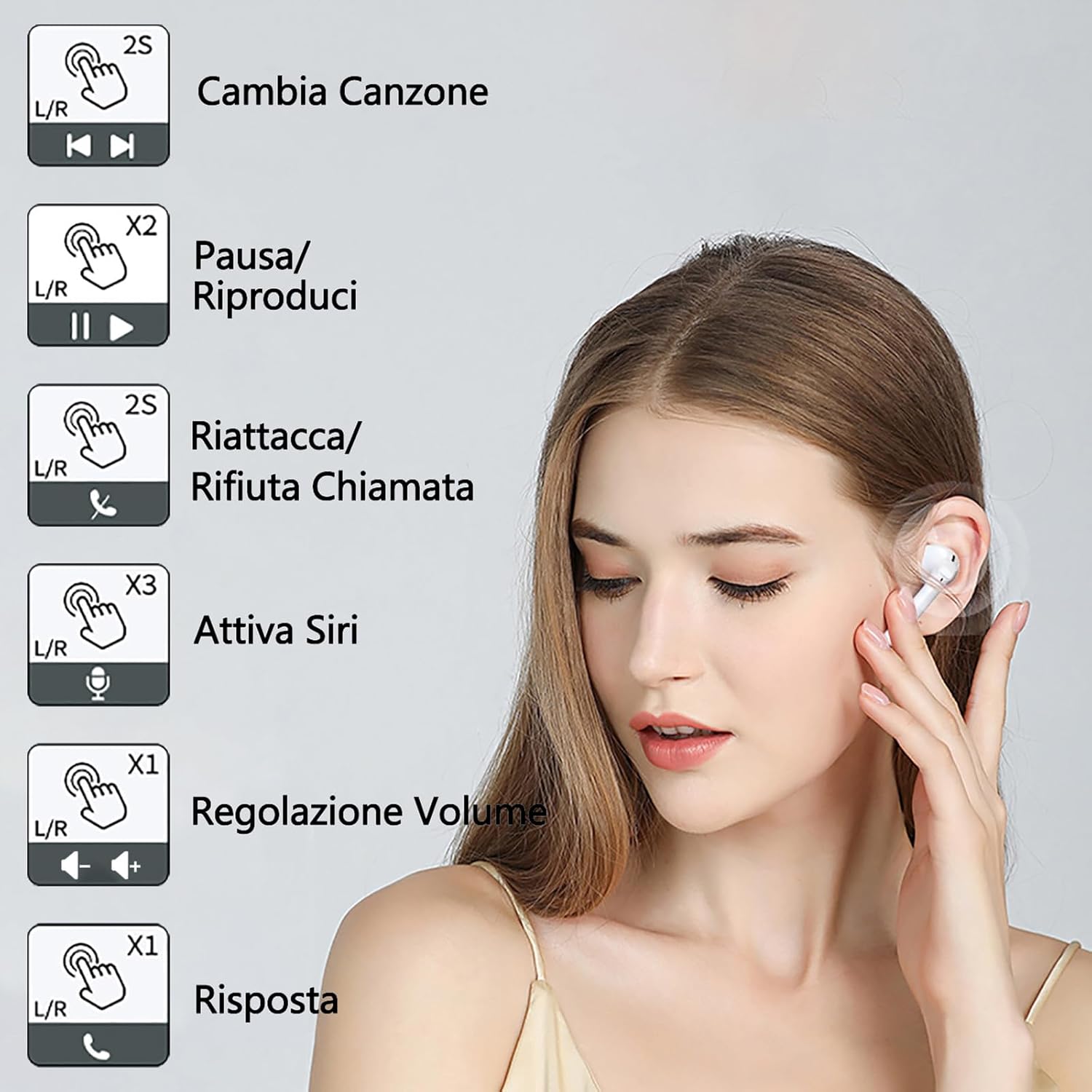 Auricolari Bluetooth wireless Cuffie IPX7