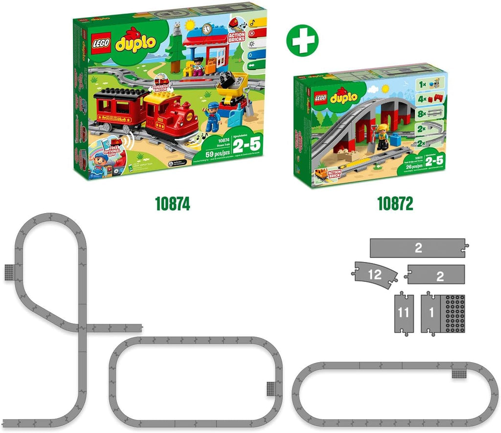 Lego Duplo 10872 ponte e binari ferroviari