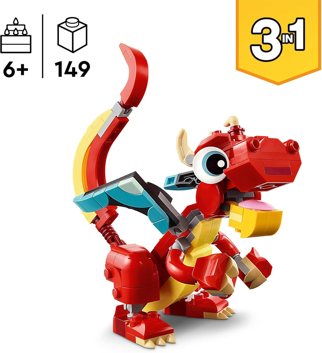 Lego Creator 31145 drago rosso