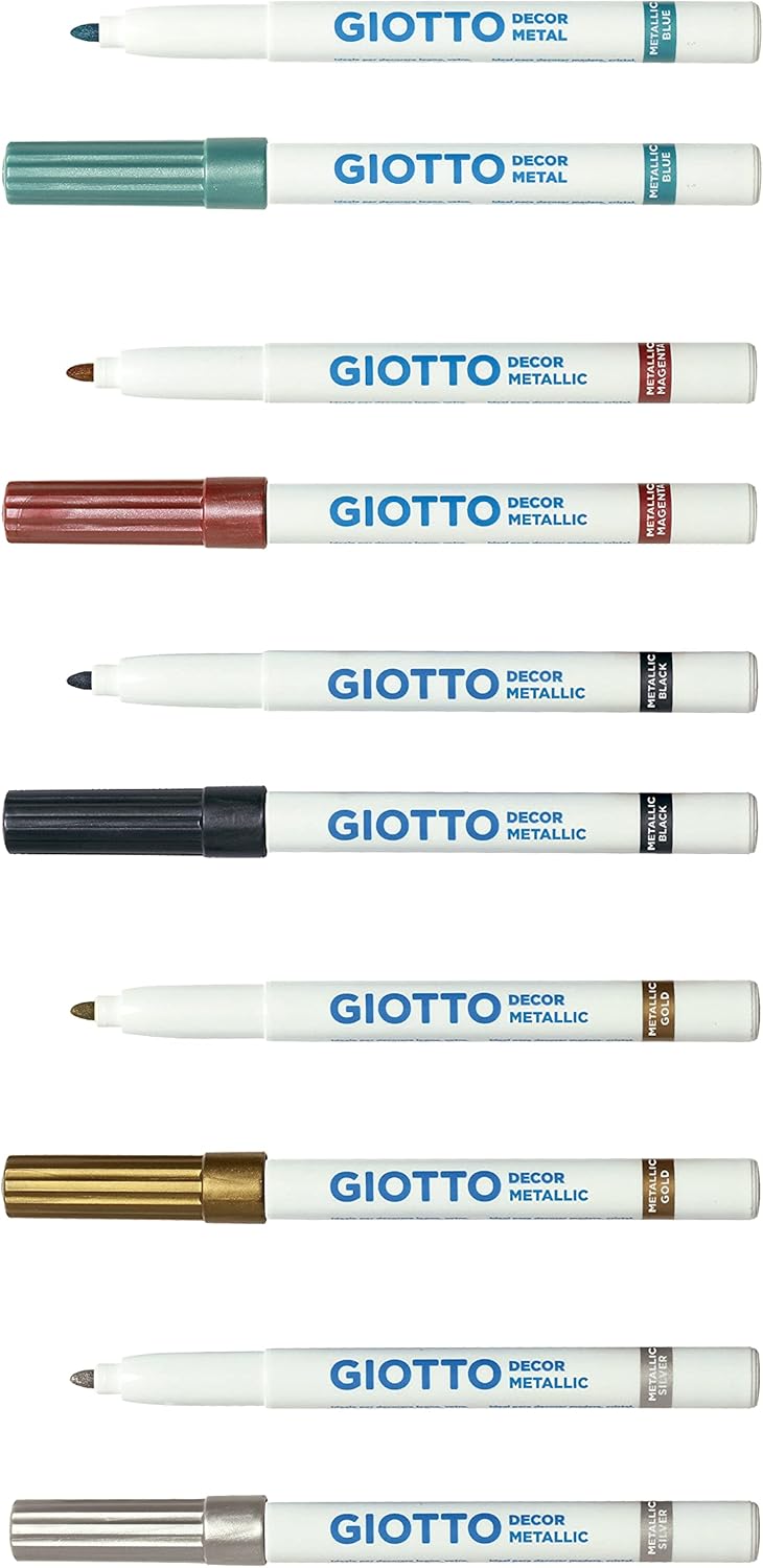 Pennarelli Multisuperficie 5pz Decor Metallic Giotto