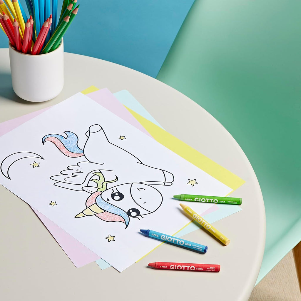 Party Set Gift Cera, 10 astucci da 4 mini pastelli cera Giotto