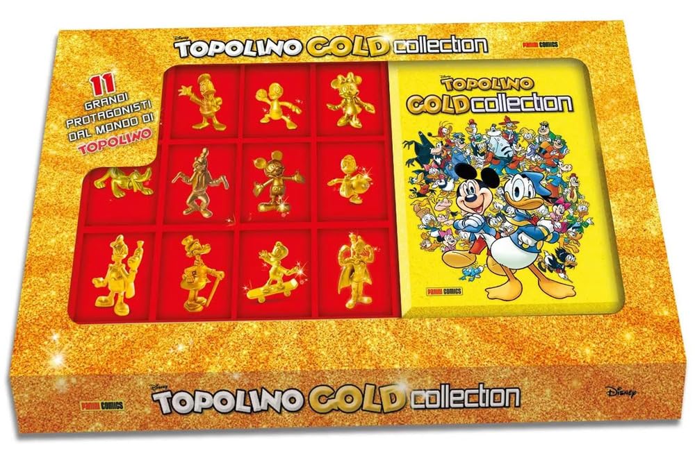 Topolino, Paperino & co. Golden collection. Con 11 statuine dorate - Romano Scarpa