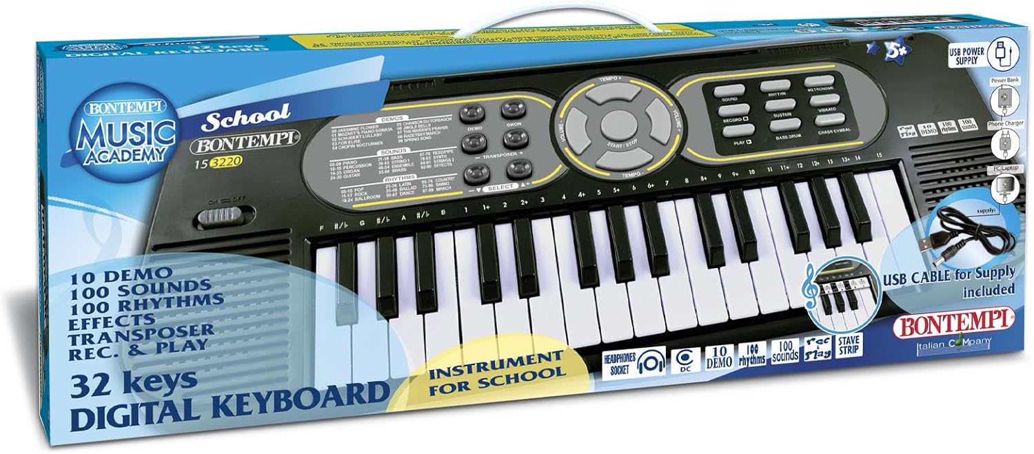 MiniKey Tastiera Portatile a 32tasti Bontempi