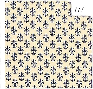 Rotolo Cartarivesto 50cmx5mt Giglio Blu lavabile Rex