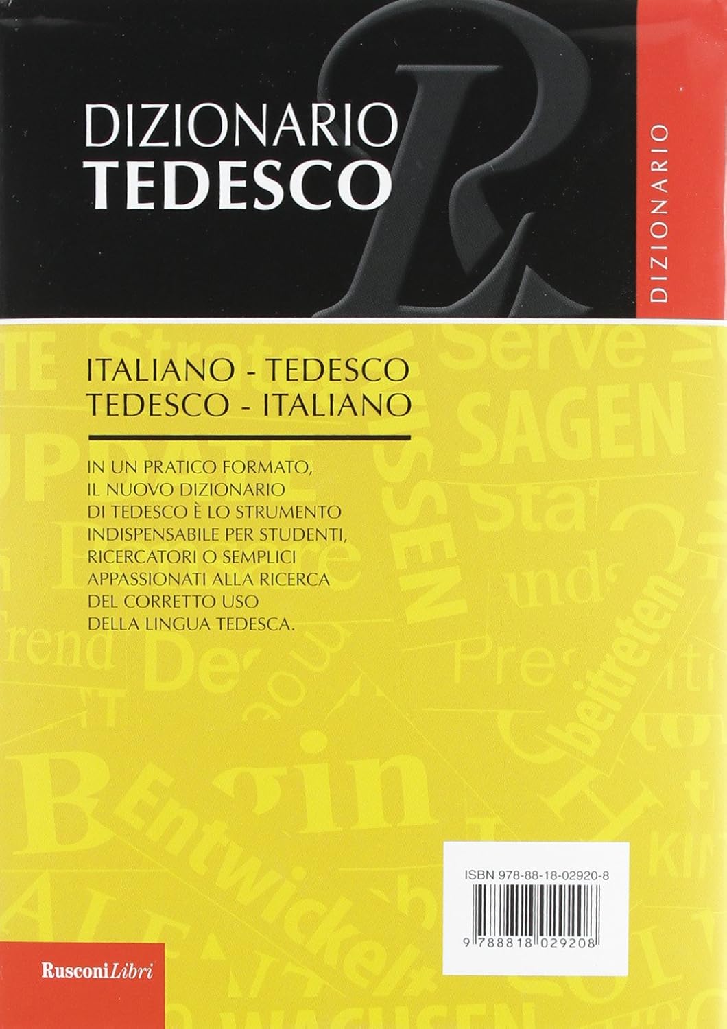 Dizionario di Tedesco, italiano-tedesco e tedesco-italiano - Ruscoli Libri
