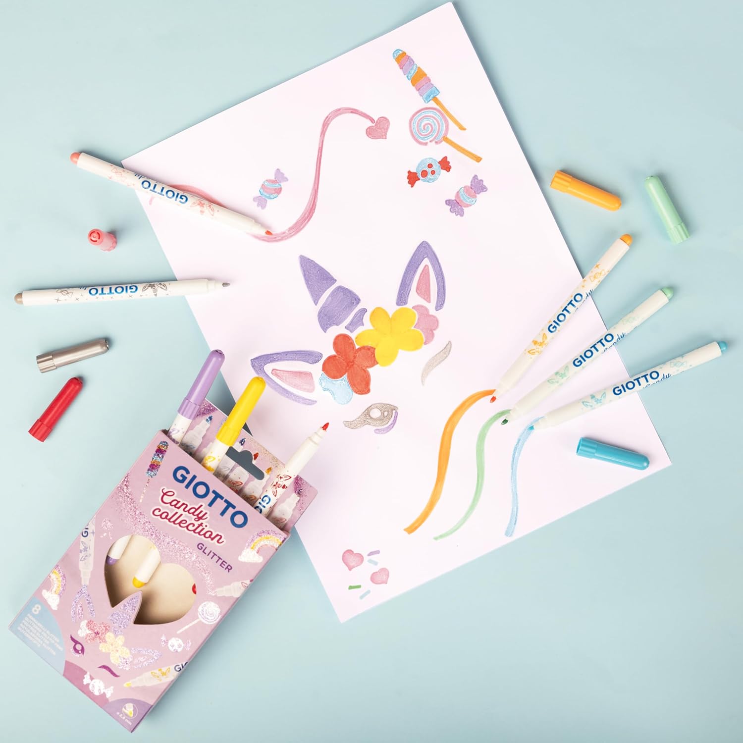 Pennarelli Glitter Candy Collection Giotto