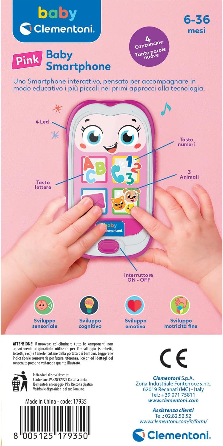 Baby Smartphone Pink Clementoni