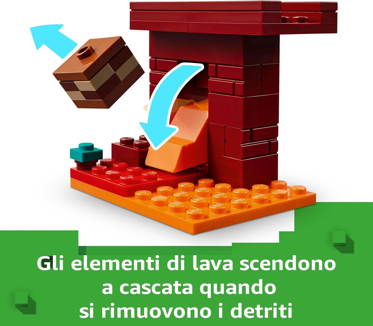 Lego 21266 Minecraft Battaglia nella lava del Nether