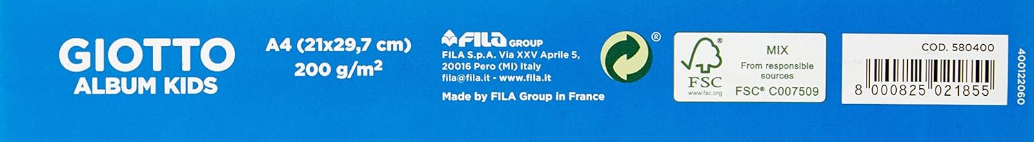 Giotto Kids Album 200gr A4 per pittura