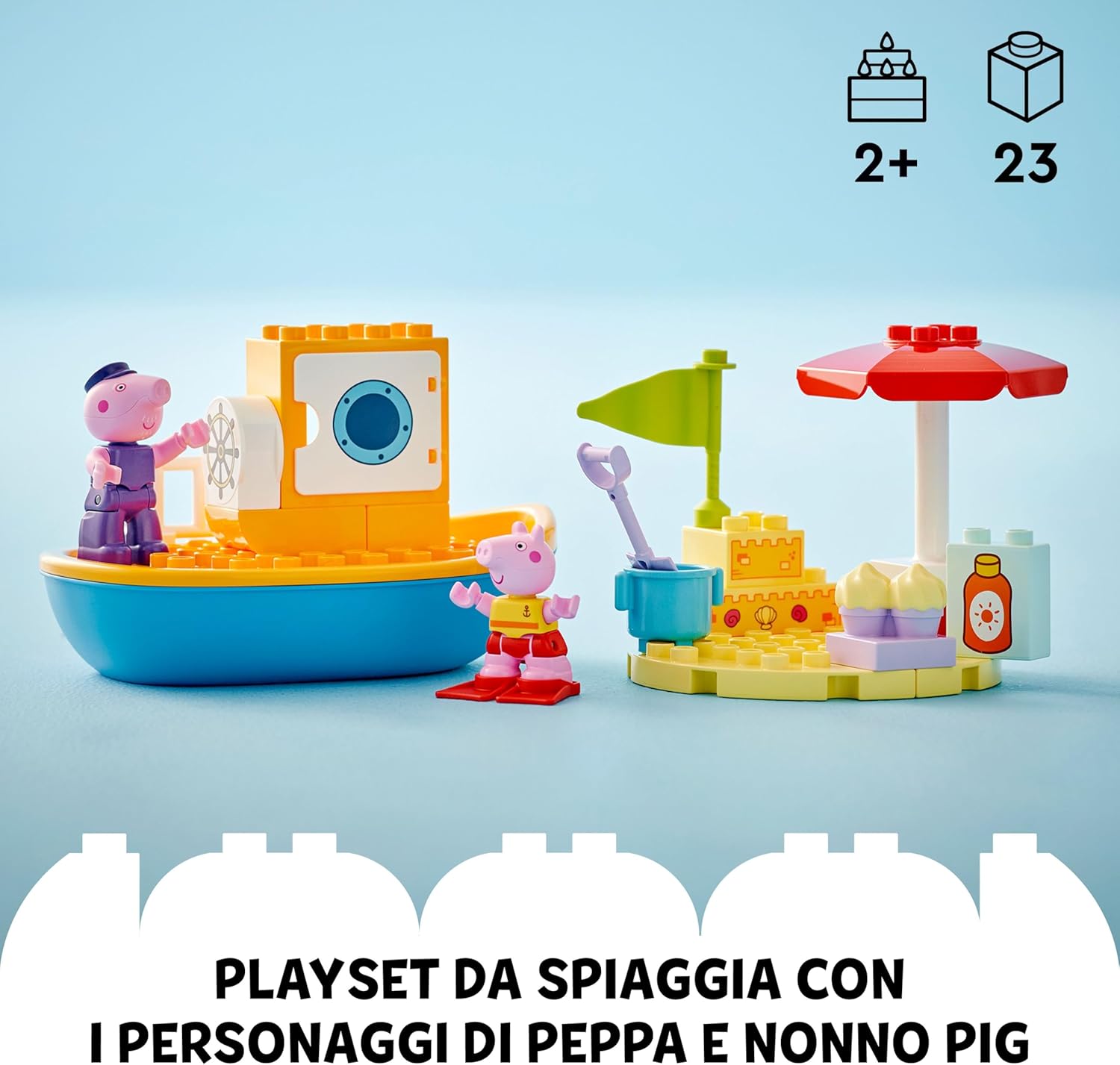 Lego Duplo 10432 viaggio in barca di Peppa Pig