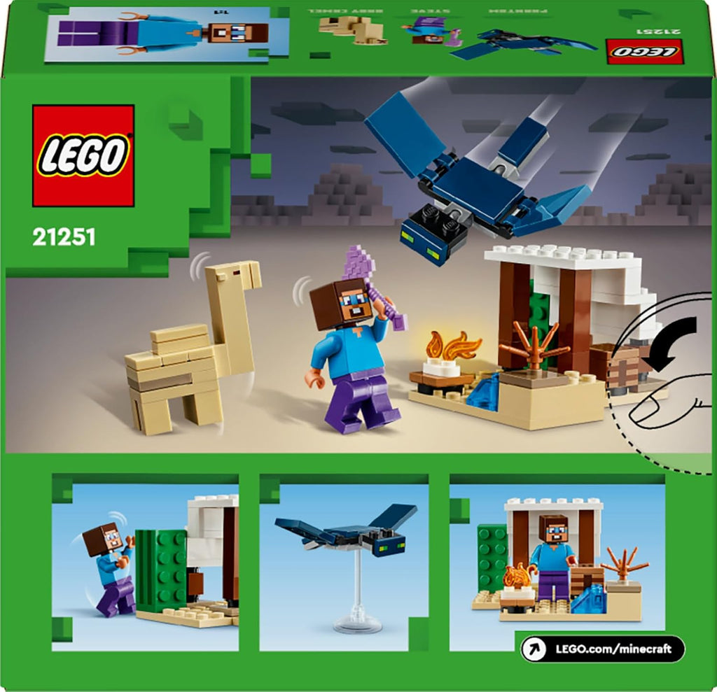 Lego Minecraft 21251 Spedizione di Steve nel deserto
