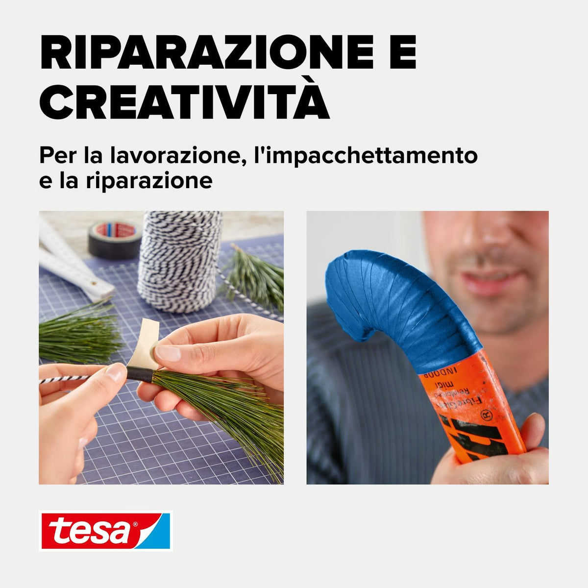 Nastro Adesivo Telato 19mmx2,7mt blu Tesa