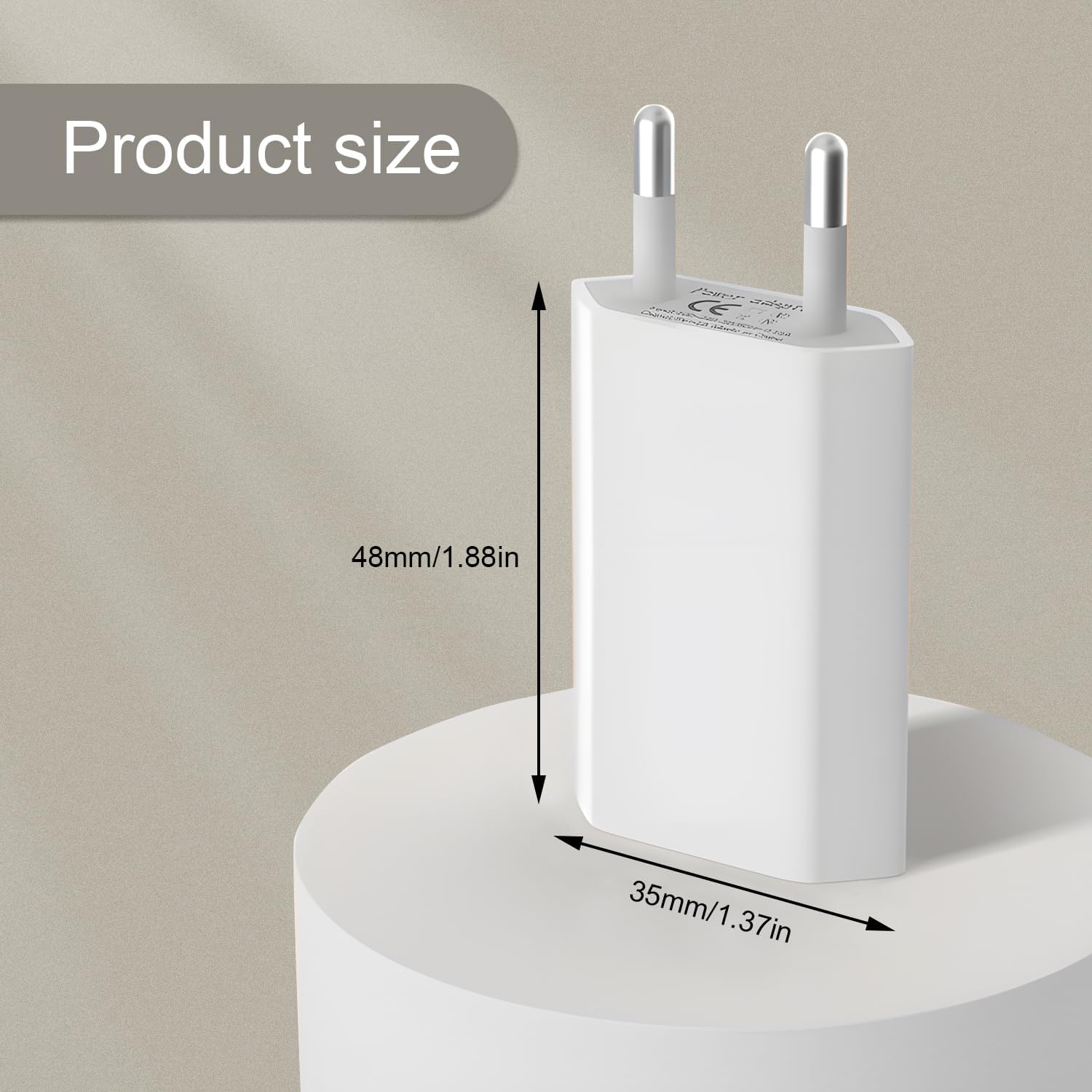 Caricatore USB muro 1 porta 5V/1A universale