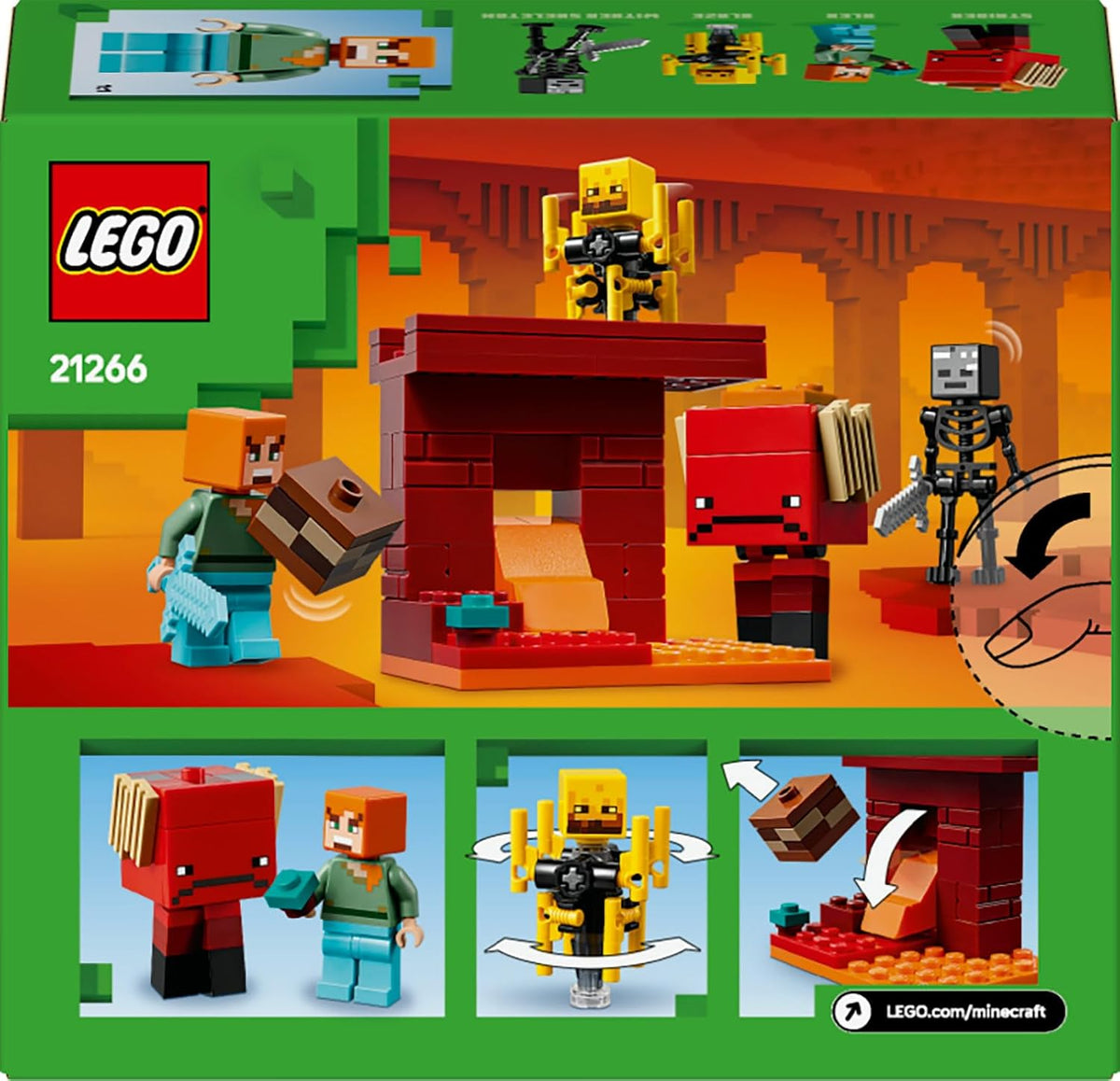 Lego 21266 Minecraft Battaglia nella lava del Nether