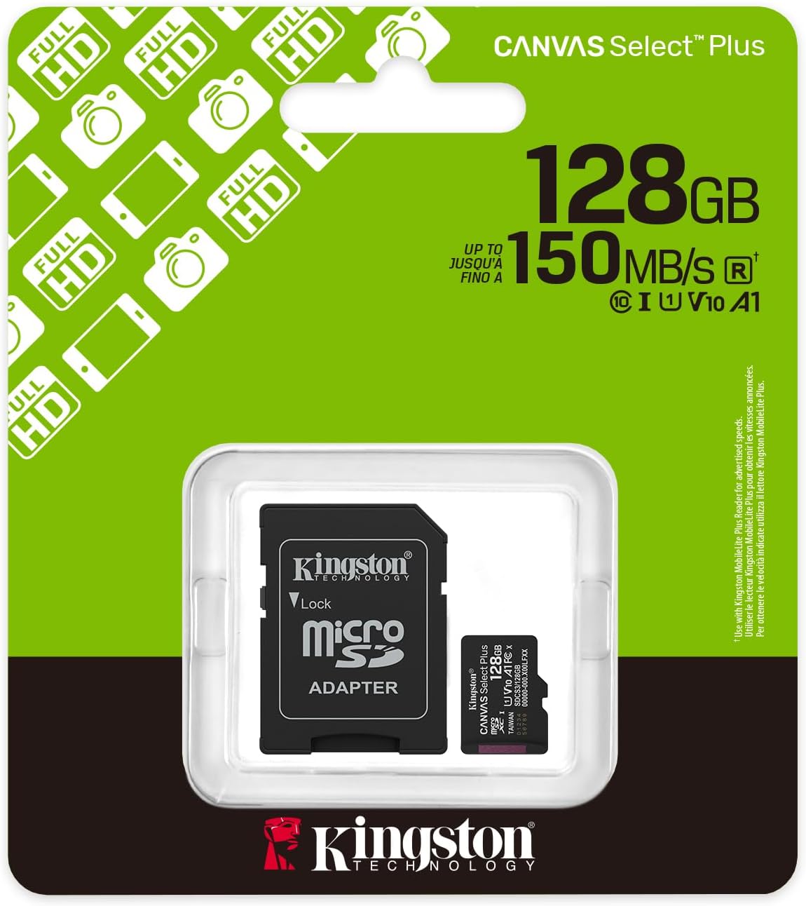Scheda di memoria microSD 128GB Kingston