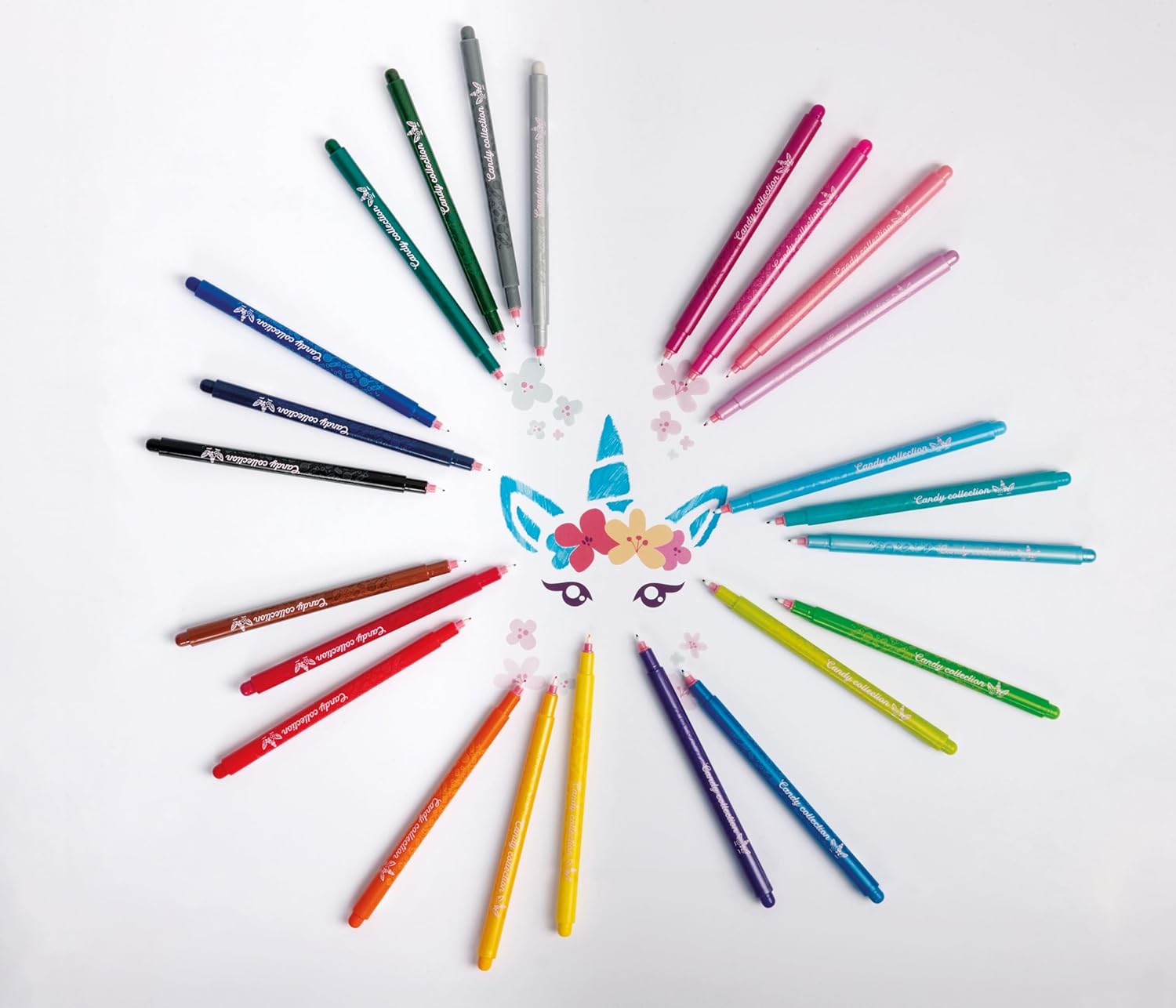 Set 6 Tratto pen Candy Collection Giotto