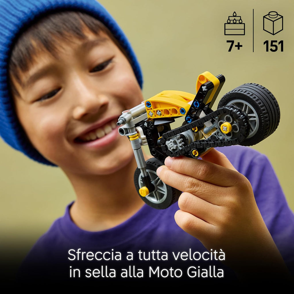 Lego Technic 42225 Moto Gialla