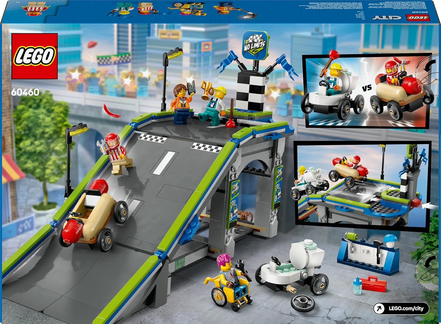 Lego City 60460 Nessun Limite: gara sulla pista a rampe