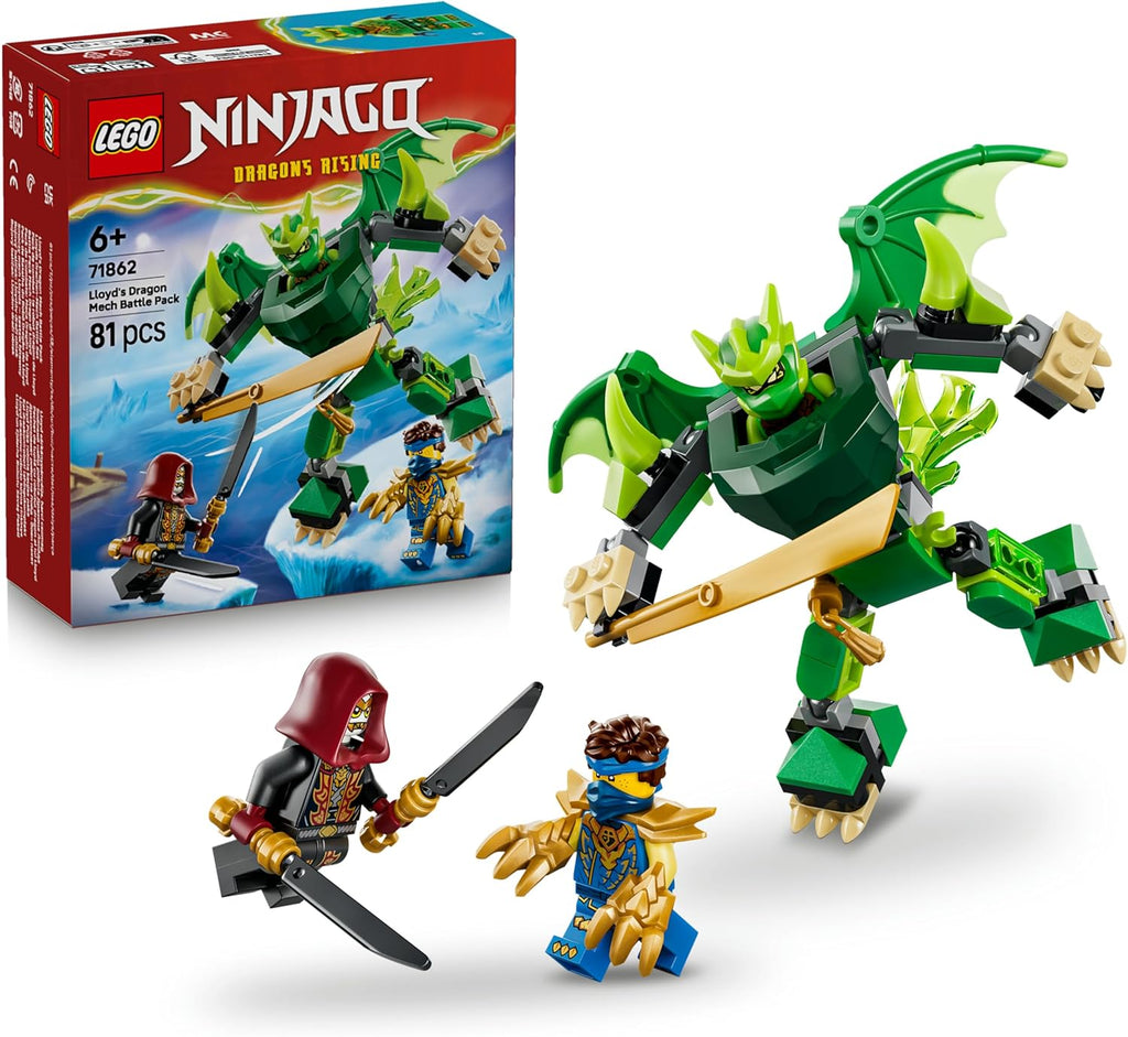 Lego Ninjago 71862 Battle Pack Mech Drago di Lloyd