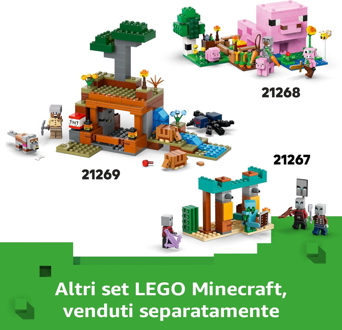 Lego 21266 Minecraft Battaglia nella lava del Nether