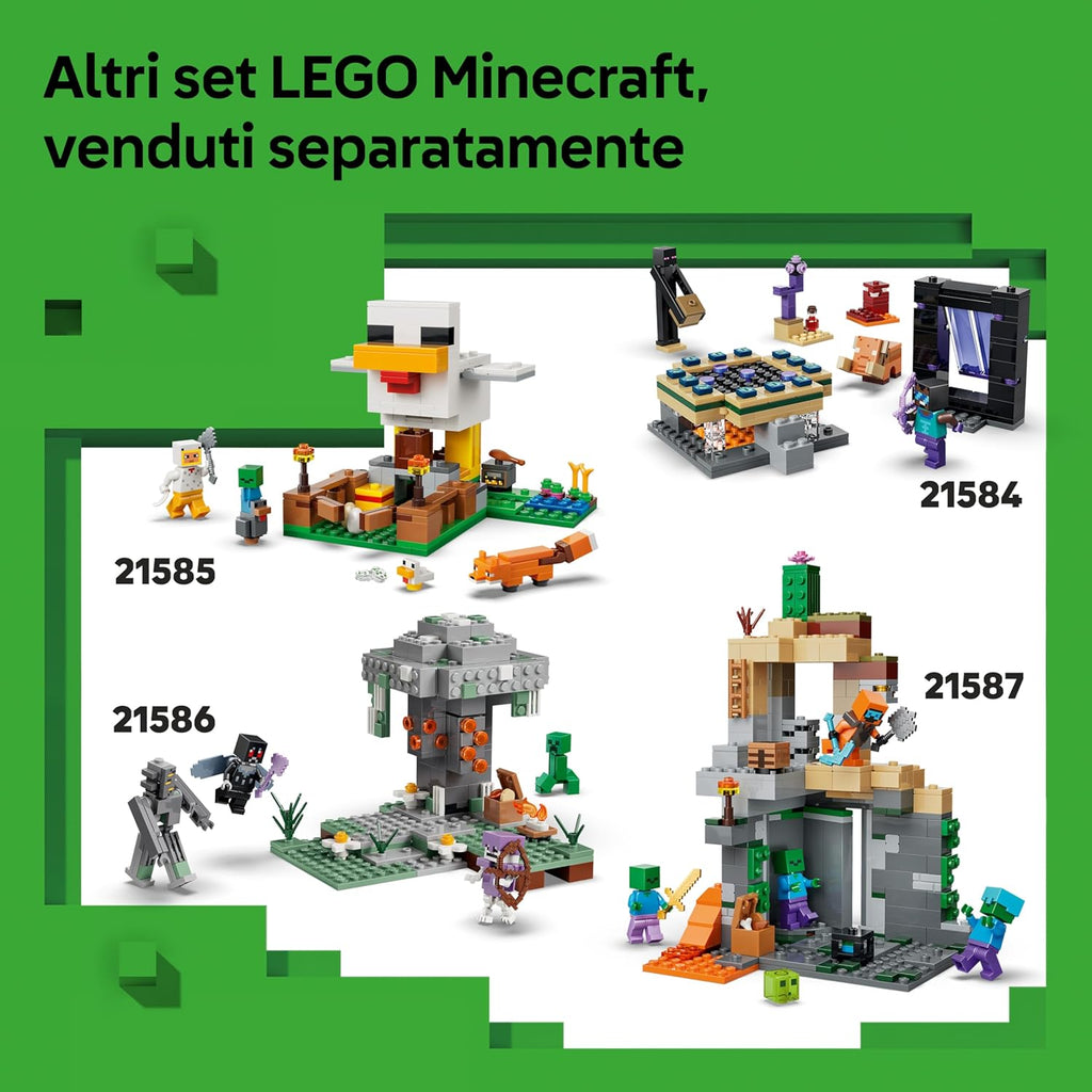 Lego Minecraft 21583 Avventura di Steve nella taiga