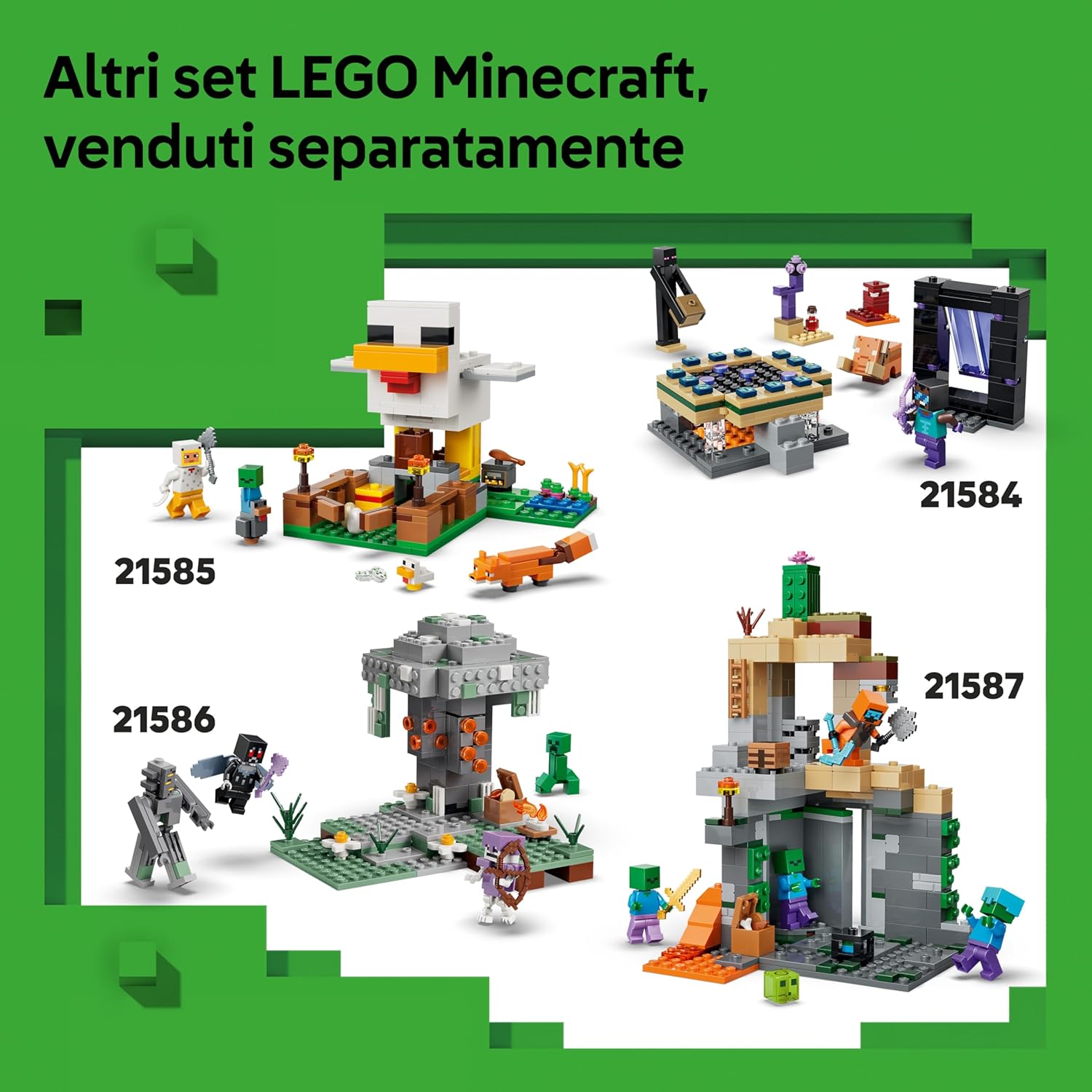 Lego Minecraft 21583 Avventura di Steve nella taiga