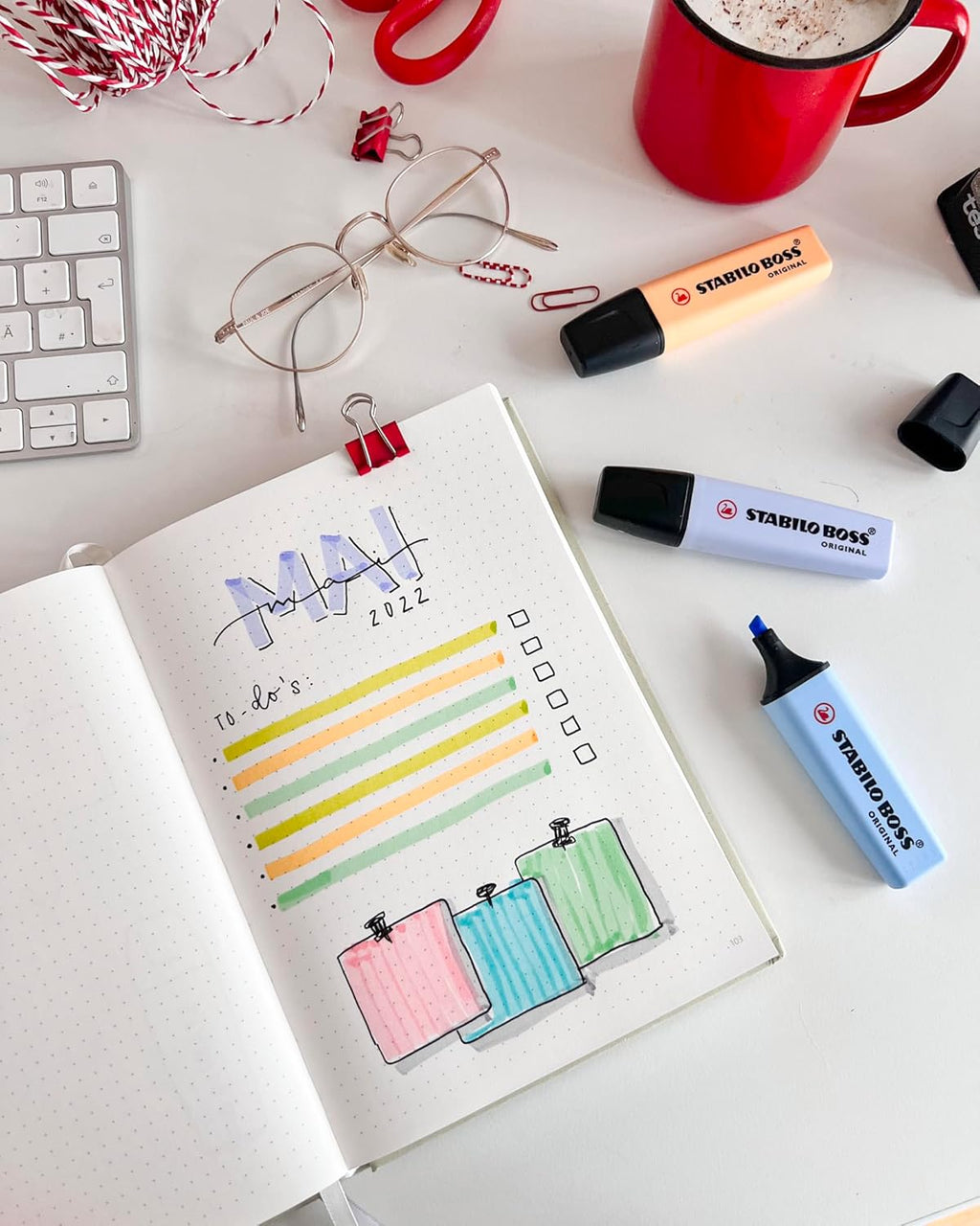 Set Evidenziatori original 6pz Pastel Stabilo Boss