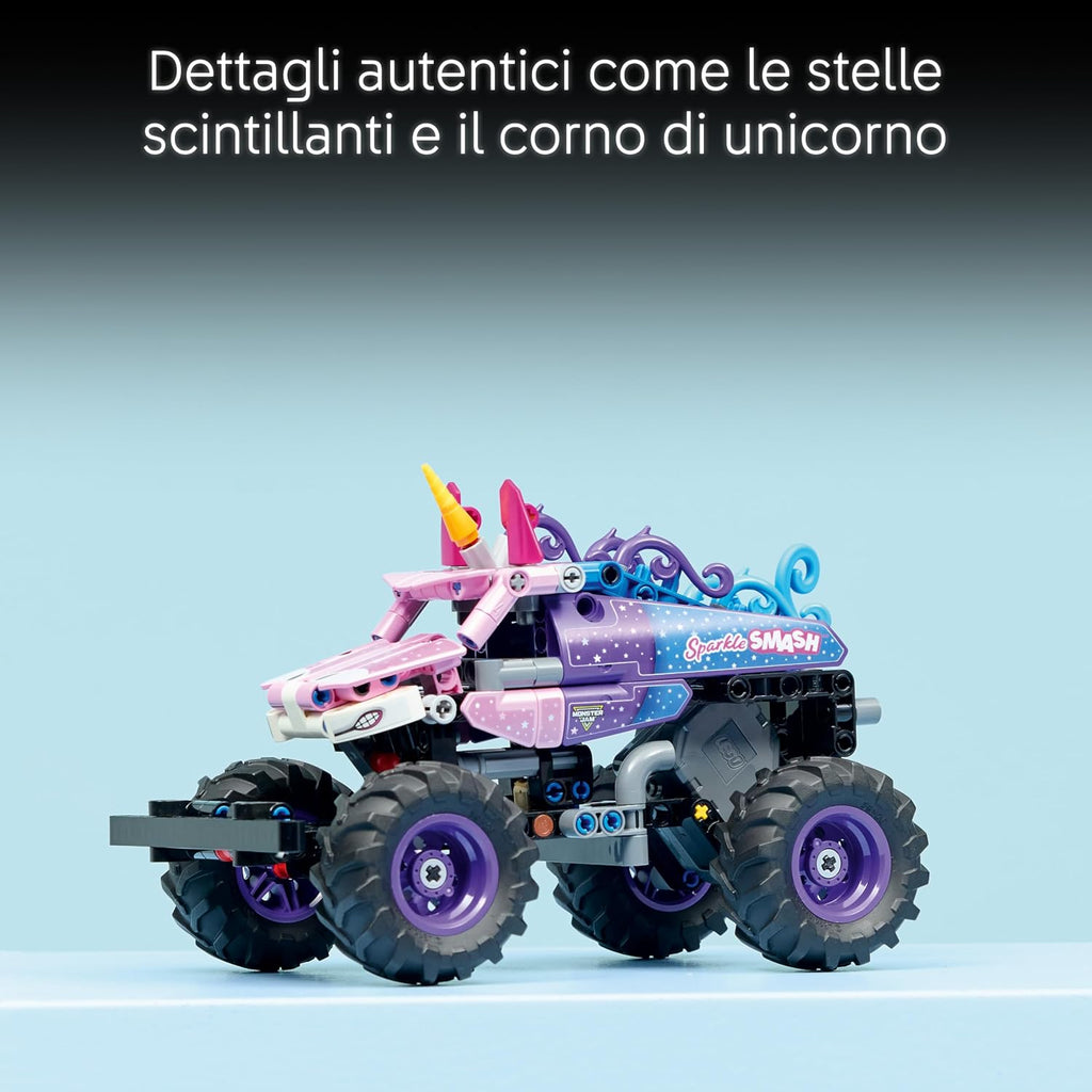 Lego Technic 42220 Monster Jam Sparkle Smash a retrocarica