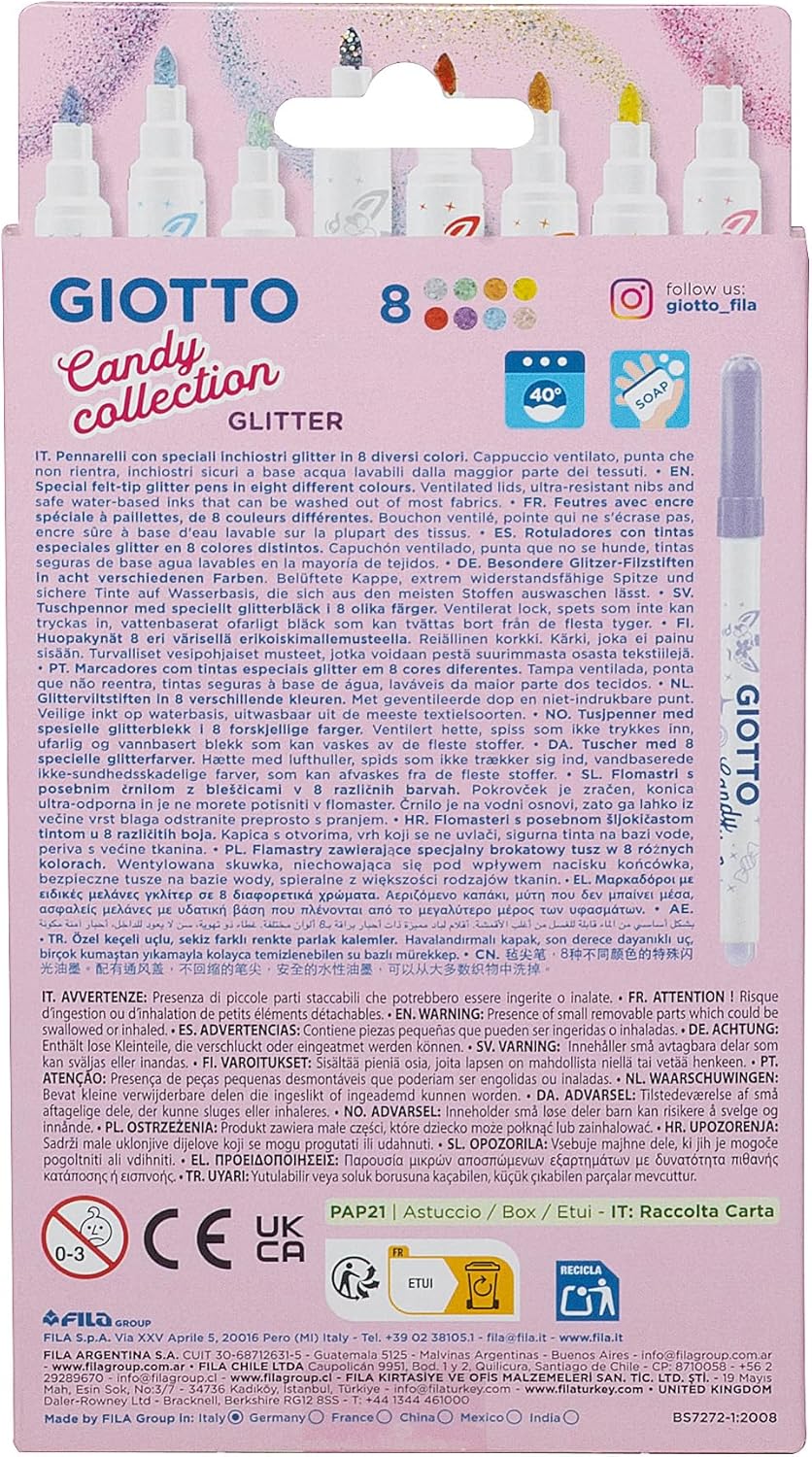 Pennarelli Glitter Candy Collection Giotto