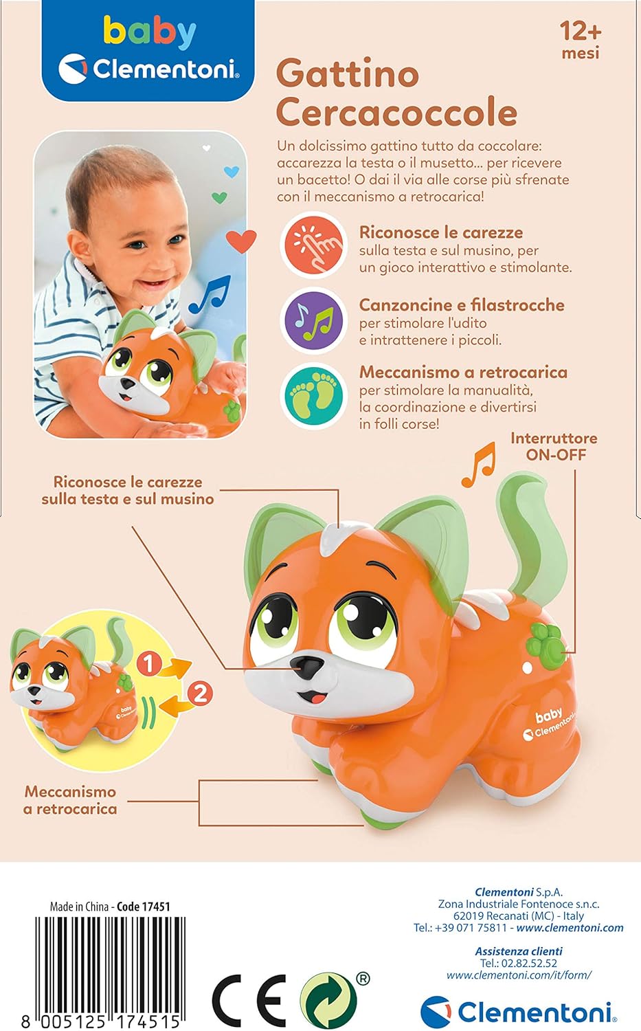 Gattino Cercacoccole Clementoni