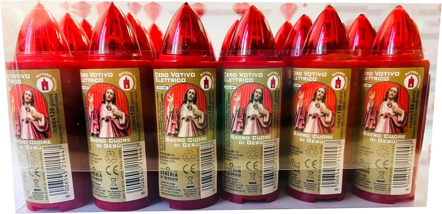 Cero Lumino elettronico Sacro Cuore di Gesù