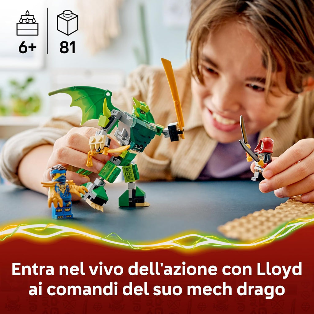 Lego Ninjago 71862 Battle Pack Mech Drago di Lloyd